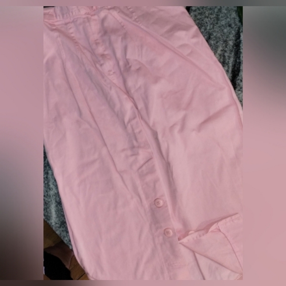 Forenza pink pencil skirt with button and zip waist size 12 - Picture 9 of 10
